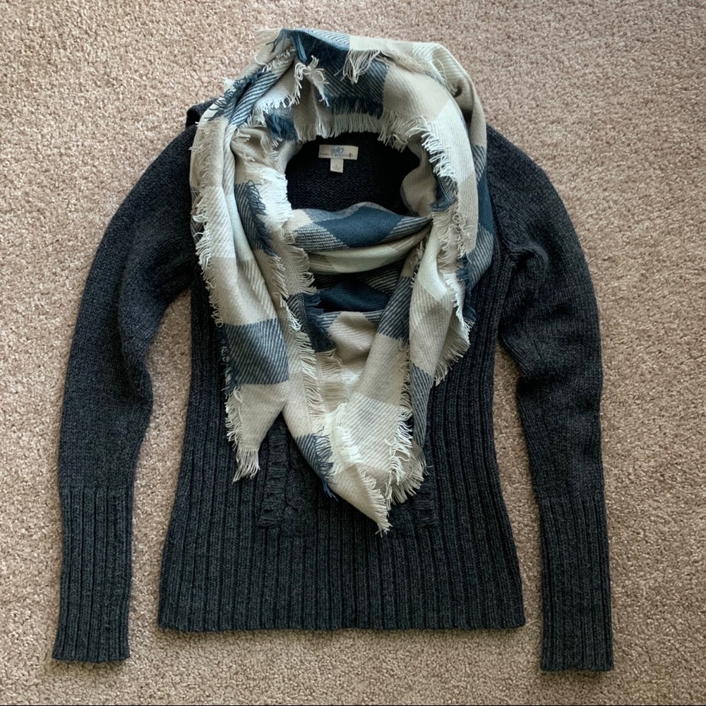 🍂 Knitted Gray Sweater 🍂